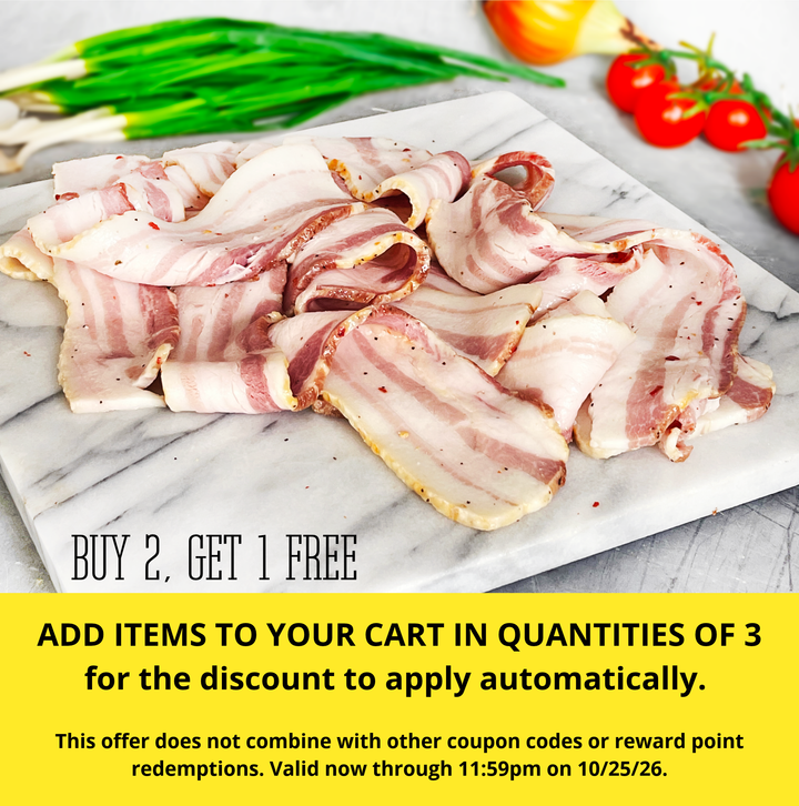Pastured Pork Bacon (Sugar-Free, Naturally Cured)