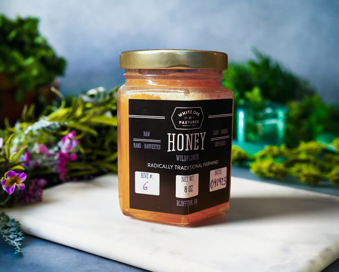 Wildflower Honey from White Oak Pastures 12oz.