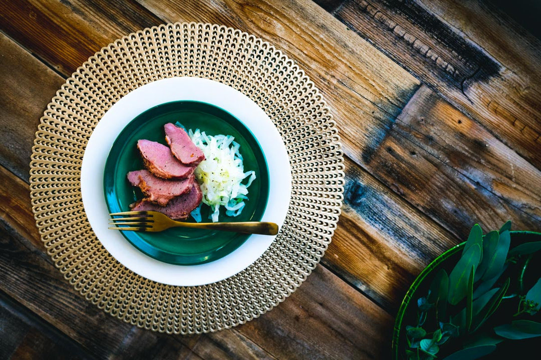 Cooked corned beef brisket