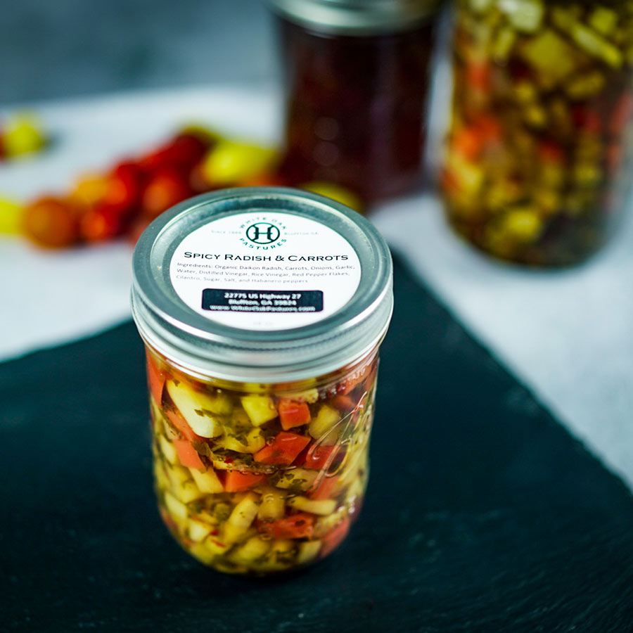 Organic Spicy Giardiniera (Radish & Carrot)