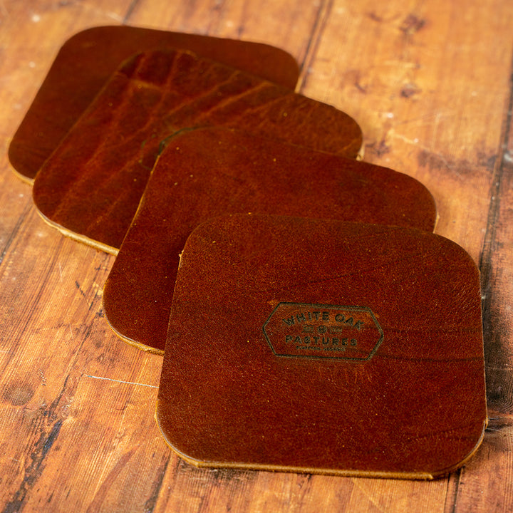 Grassfed Leather Coaster Set (4)