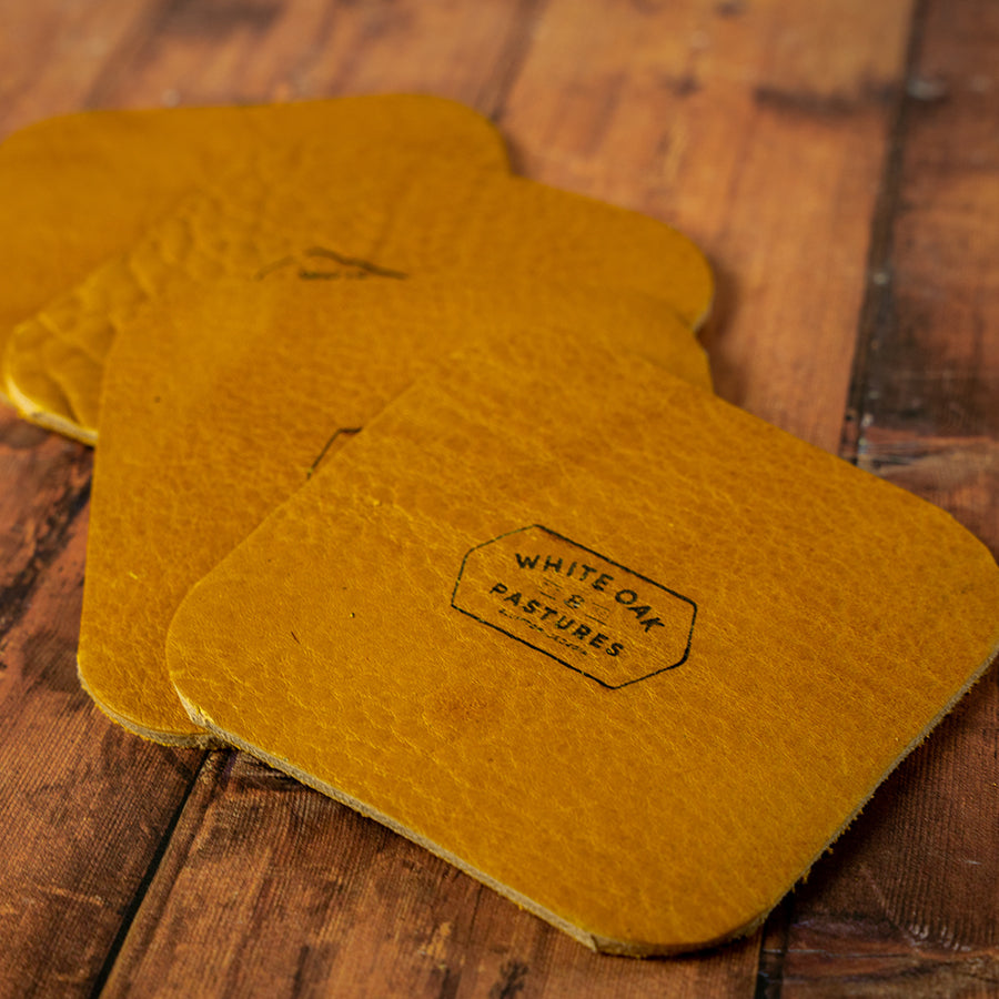 Grassfed Leather Coaster Set (4)