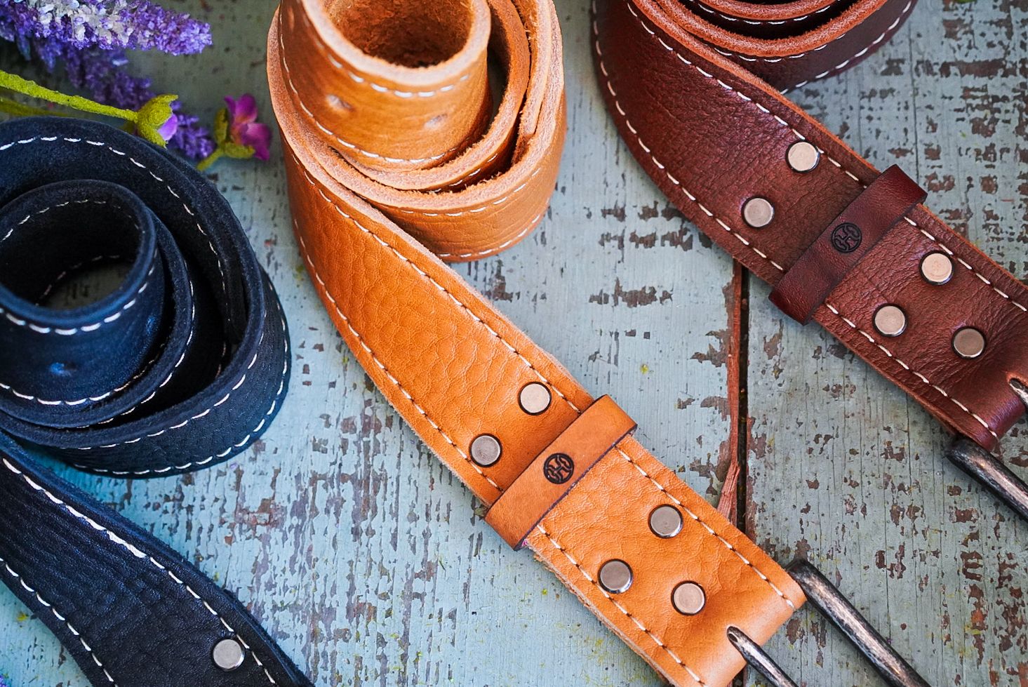 小物 Pherrow's UK saddle leather belt 32in Saddle Leather Belt in Black – Blue Owl Workshop