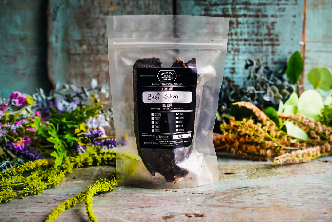 Dehydrated Grassfed Beef Spleen for Pets